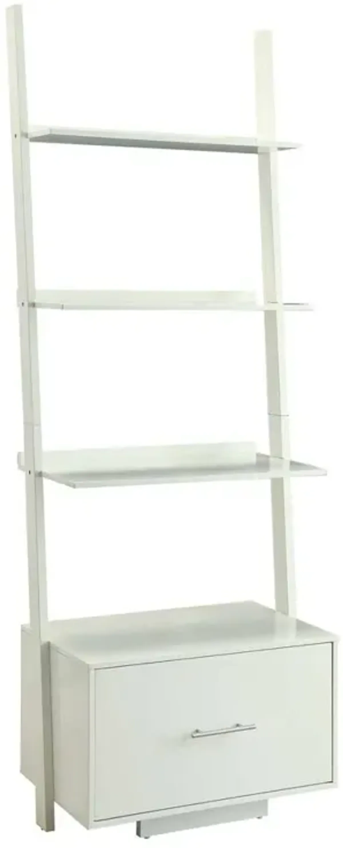 Convience Concept, Inc. American Heritage Ladder Bookcase with File Drawer