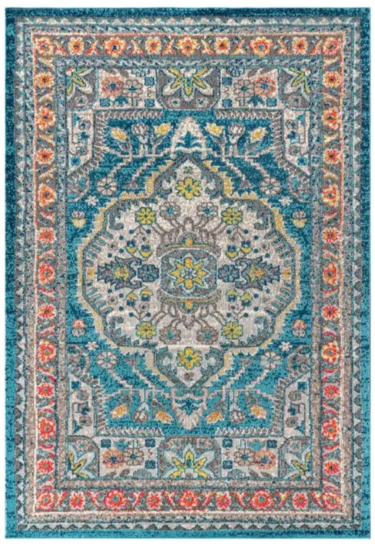 Kristina Bohemian Flair Boho Vintage Medallion Area Rug