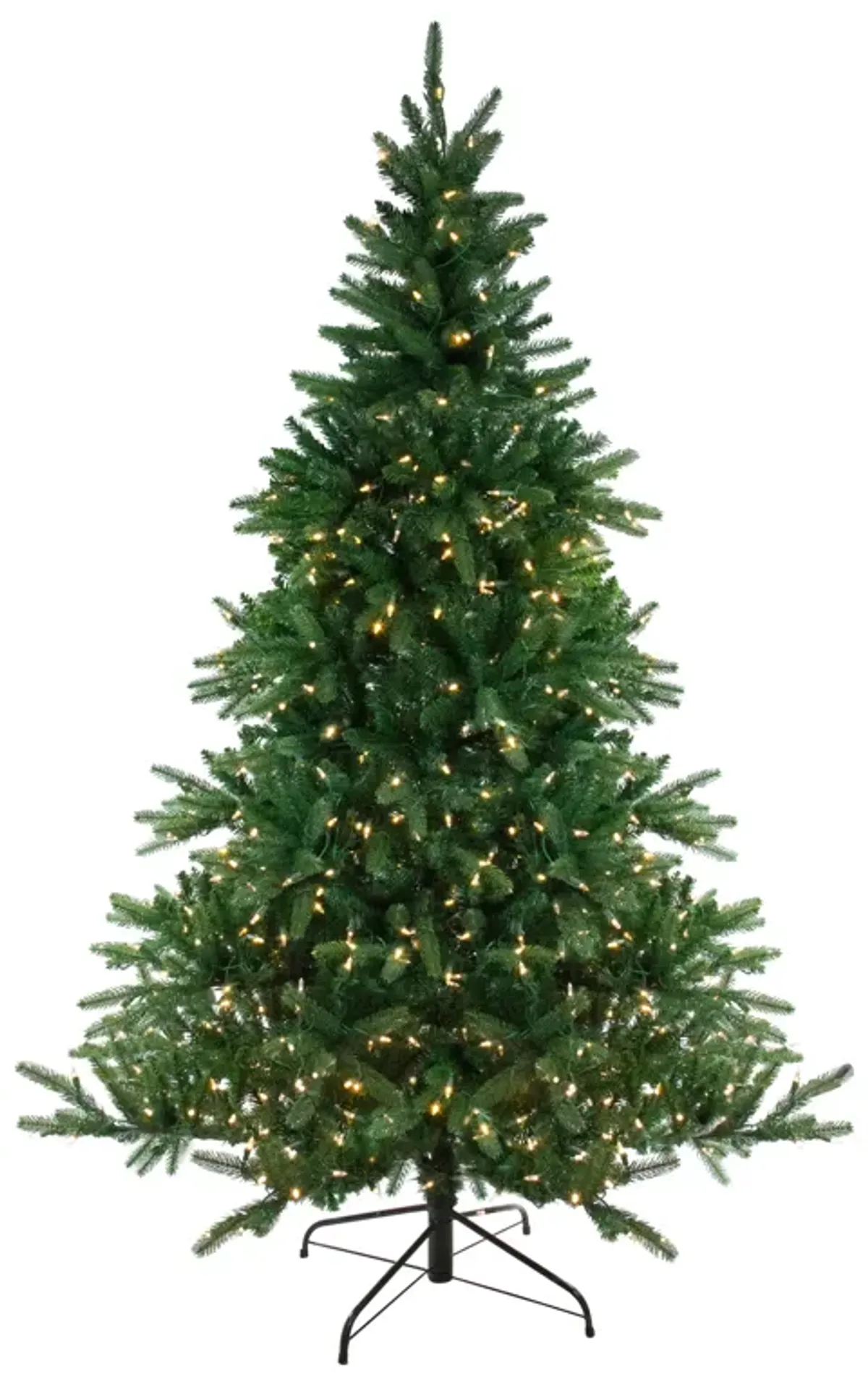 12' Pre-Lit LED Instant Connect Noble Fir Artificial Christmas Tree - Dual Lights