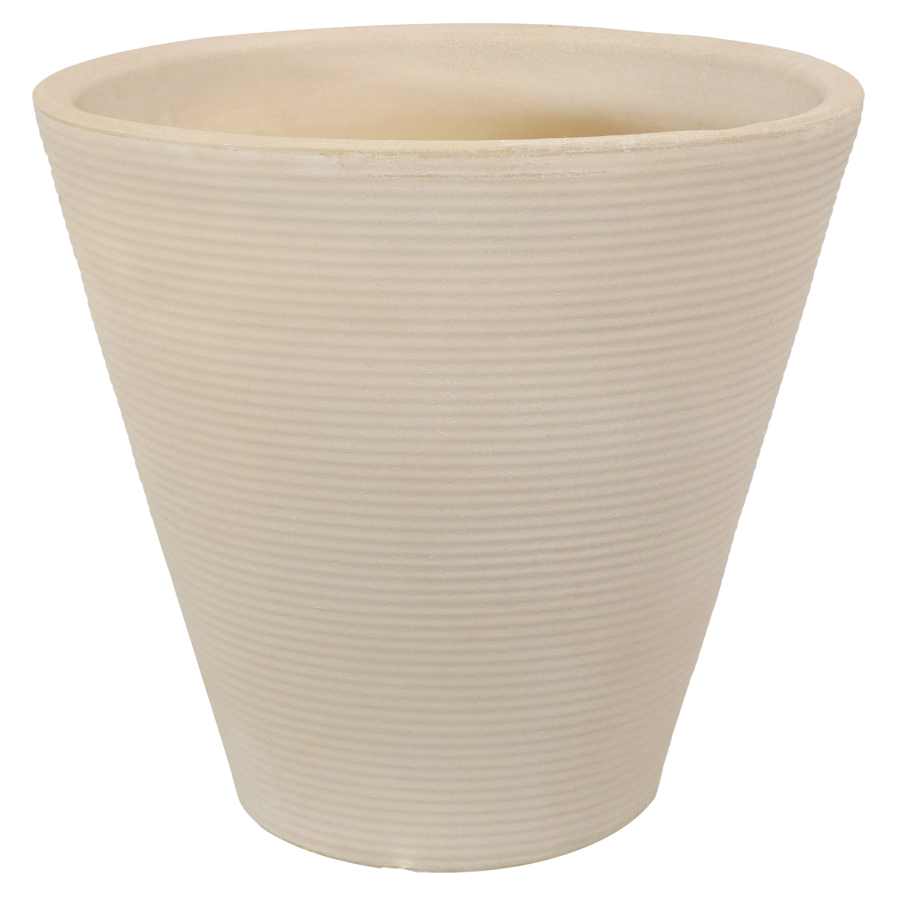 Sunnydaze Walter Polyresin Planter with UV-Resistance - Beige