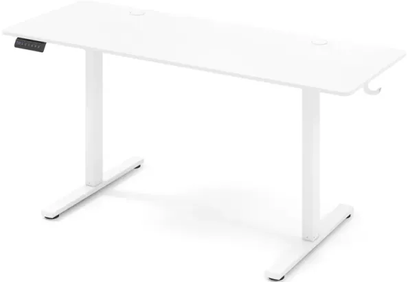 Electric Standing Work Desk with 3 Memory Heights, Cable Management, and Hanging Hooks
