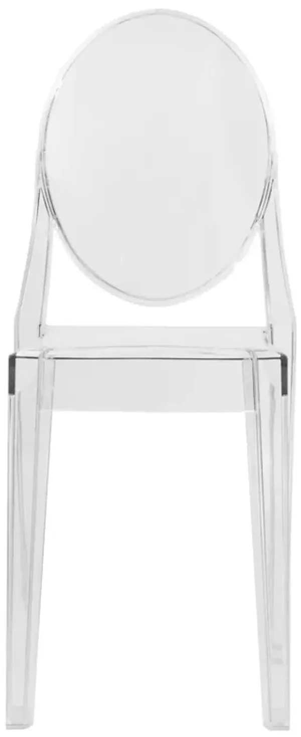 LeisureMod Marion Transparent Acrylic Modern Chair