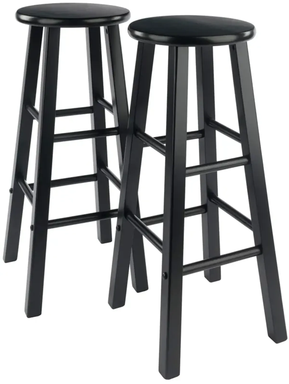 Element 2-Pc Bar Stool Set, Black