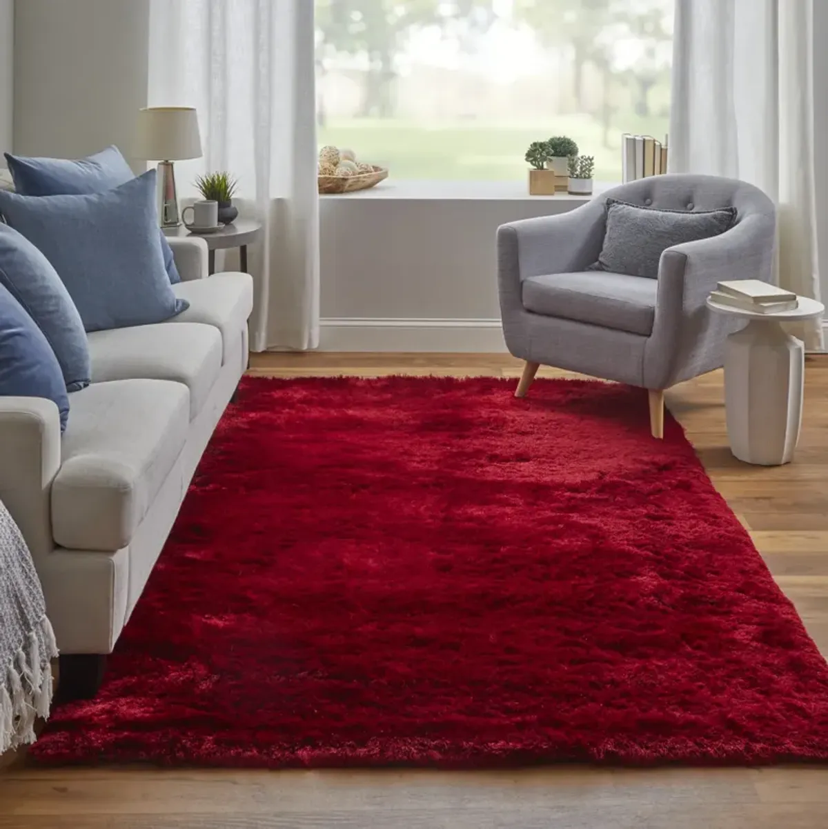 Indochine 4550F Red/Purple 7'6" x 9'6" Rug