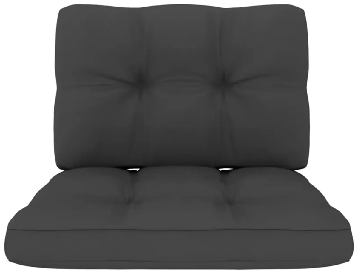 vidaXL Pallet Sofa Cushions 2 pcs Anthracite