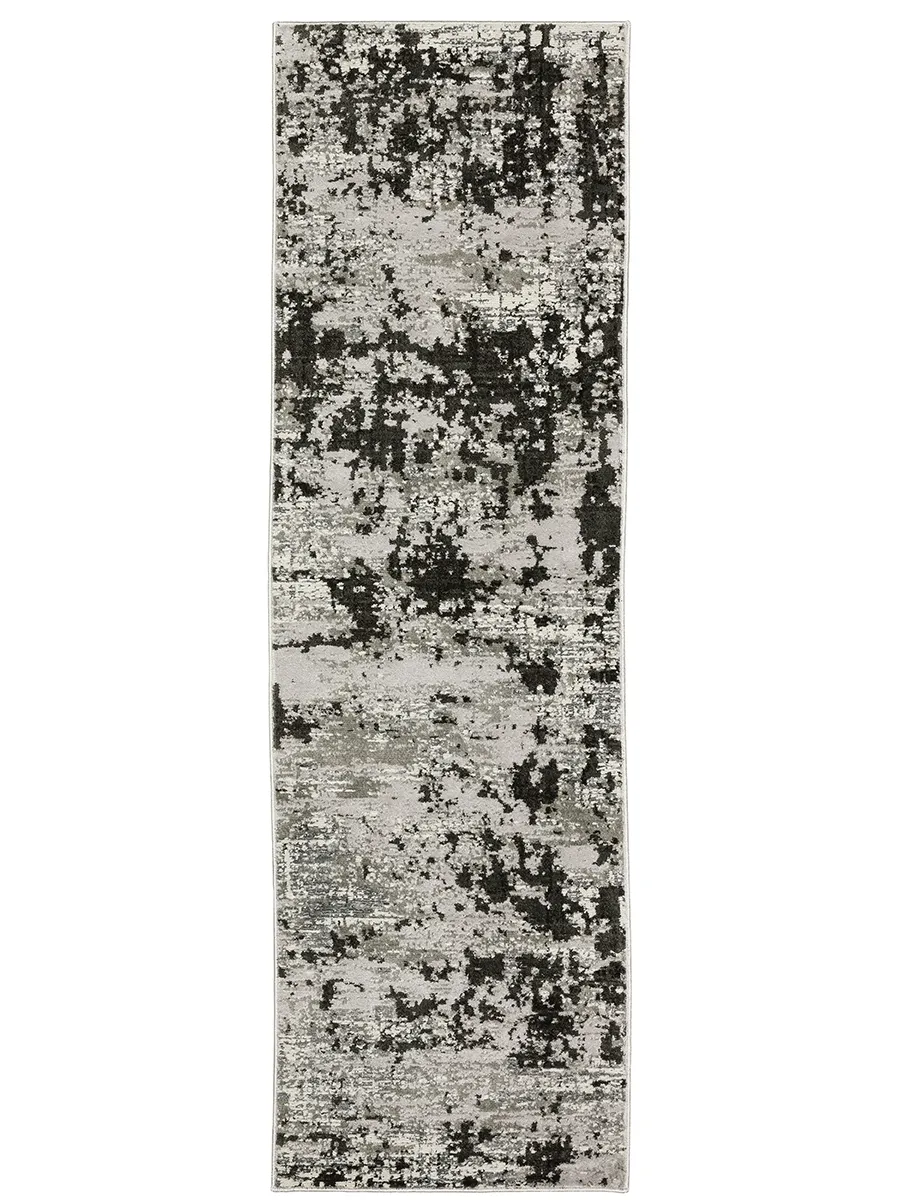 Caravan 2'3" x 7'6" Grey Rug