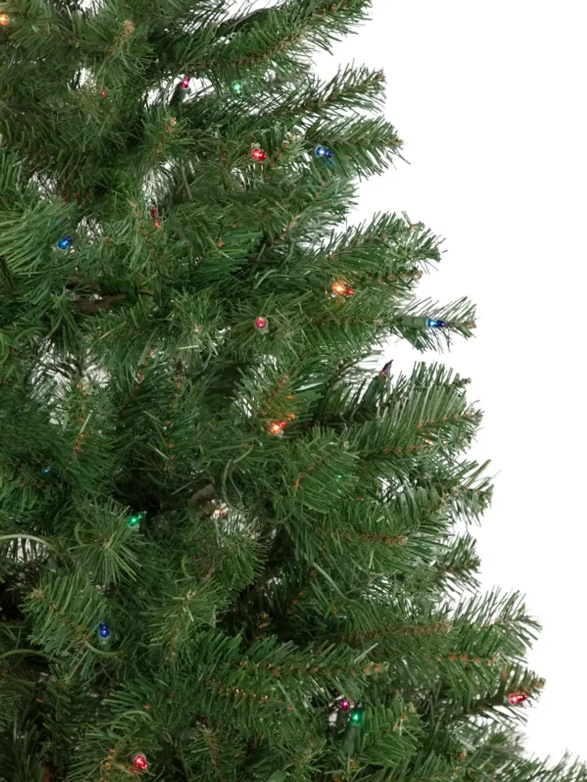 6' Pre-Lit Wilson Pine Slim Artificial Christmas Tree  Multi Lights