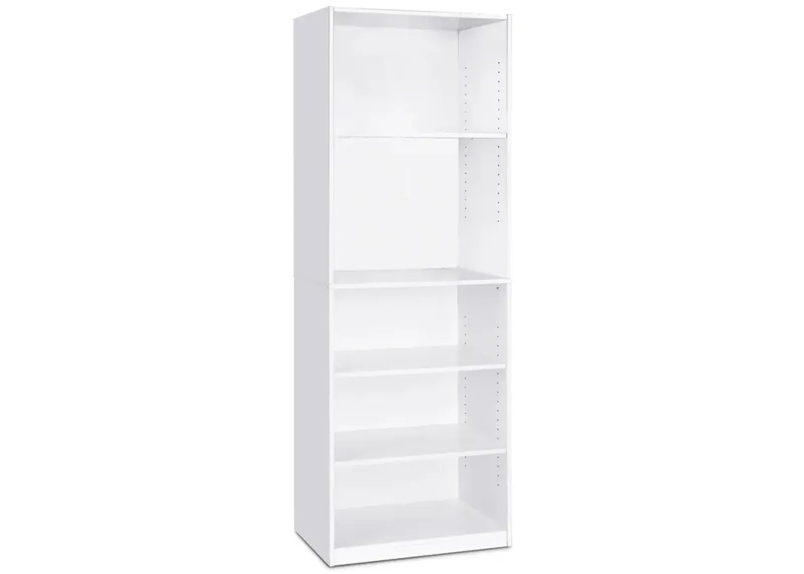 JAYA Simple Home 5-Shelf Bookcase - White