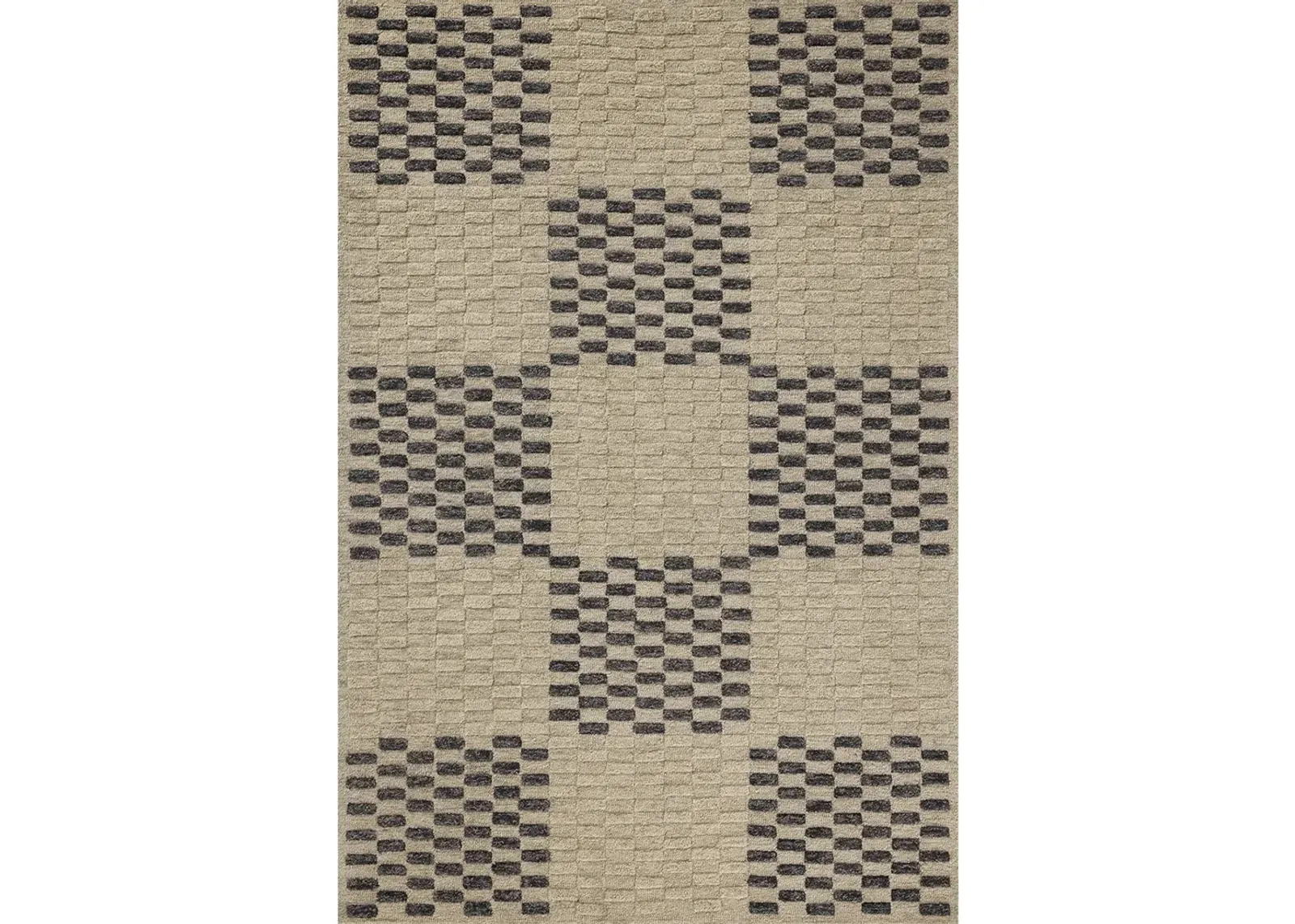 Bradley BRL-01 Beige / Midnight 2''6" x 7''6" Rug by Chris Loves Julia