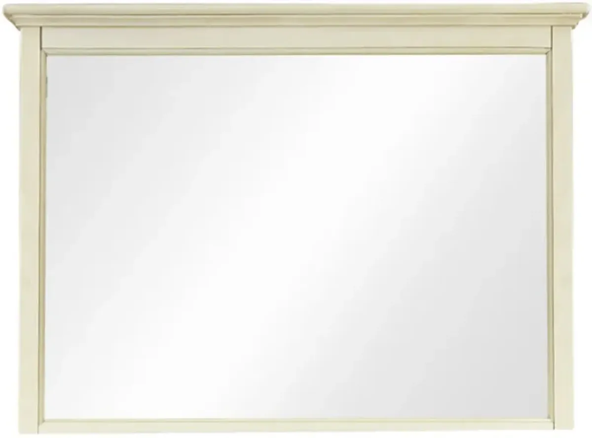 Belen Kox White Linen Landscape Mirror, Belen Kox