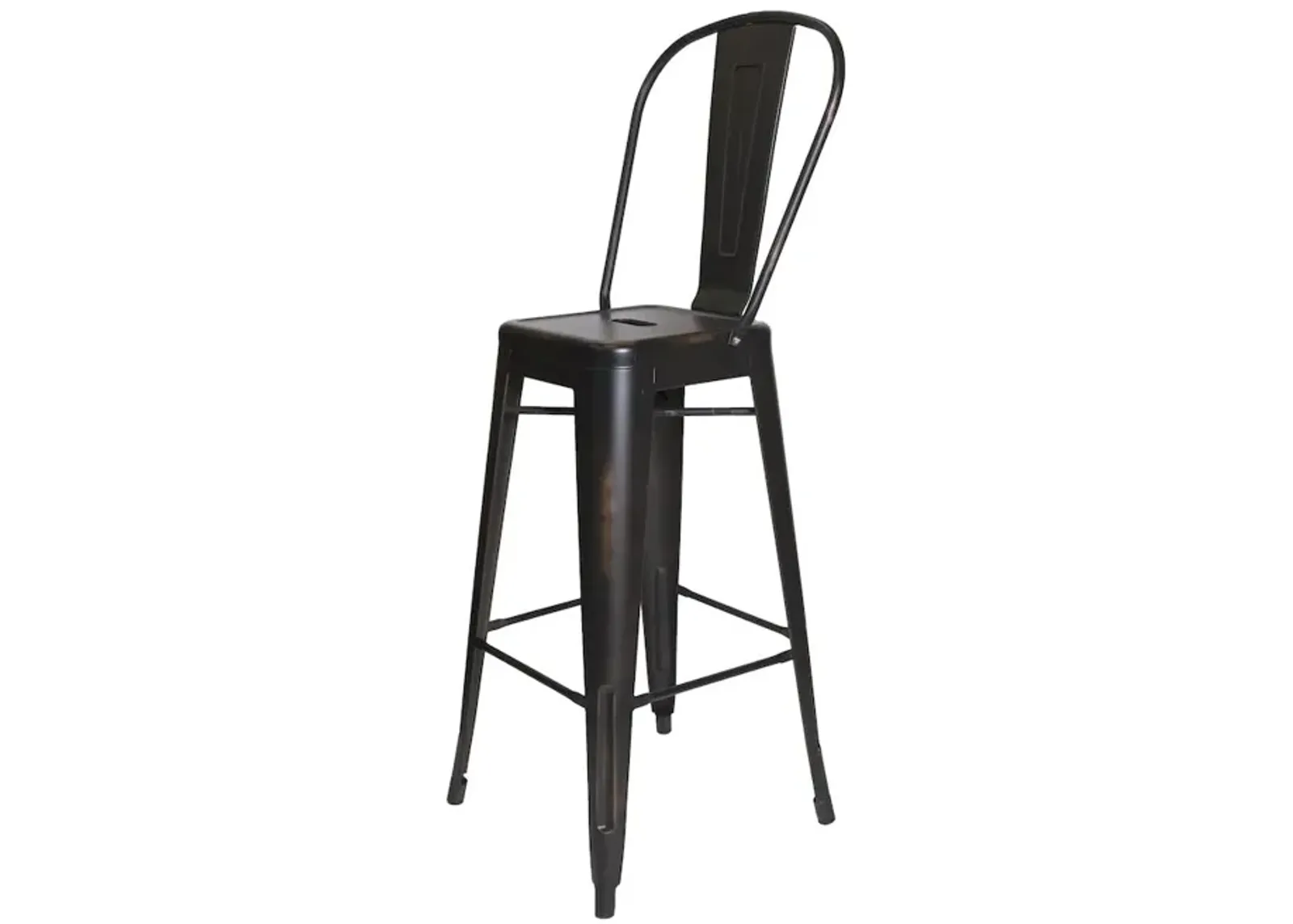 Commerical Seating Products OscarAntique Black Dining Bar Stool Chairs