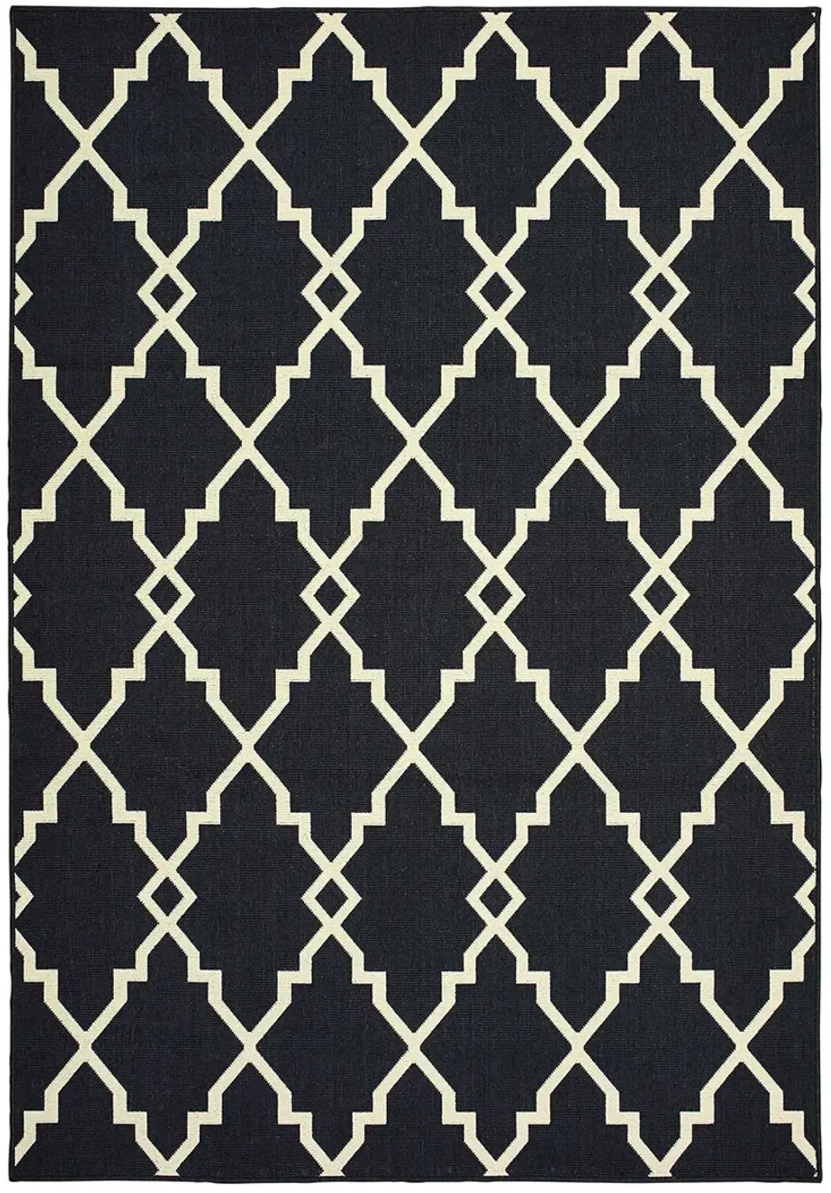 Marina 7'10" Black Rug