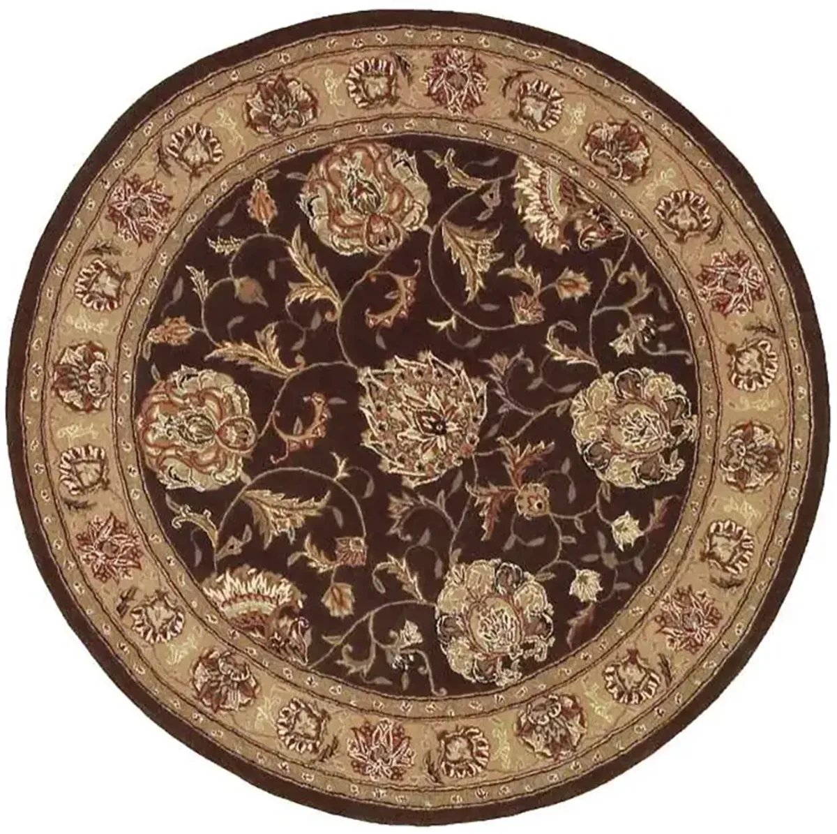 Nourison 2000 2206 Brown 4' x Round Rug