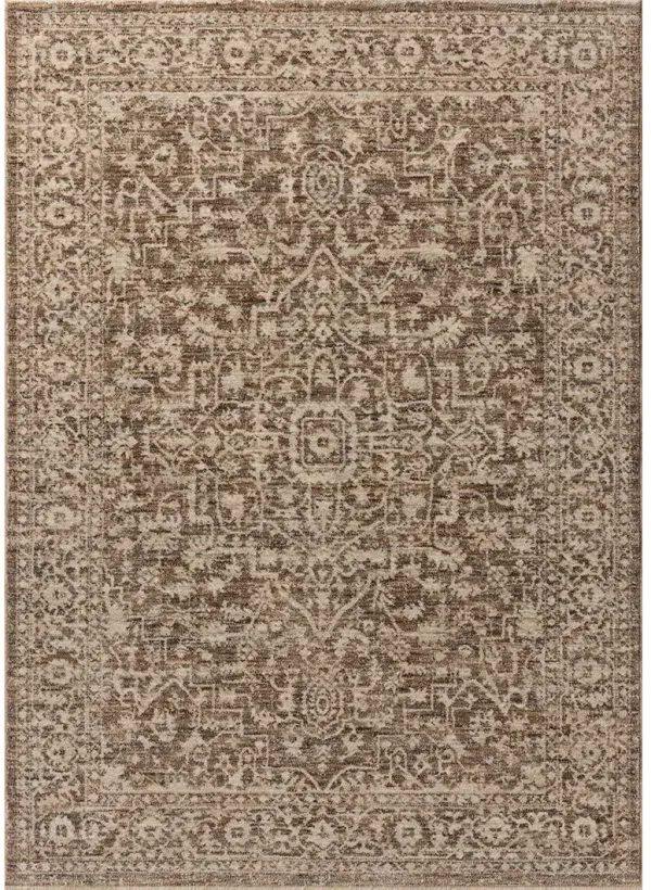 Newman Dark Taupe/Natural 2'7"x8'0" Runner Rug