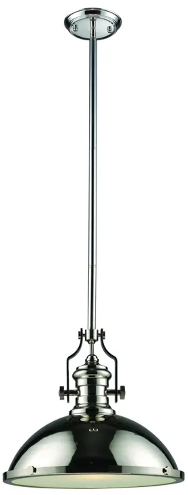 Chadwick 17'' Wide 1-Light Polished Nickel Pendant