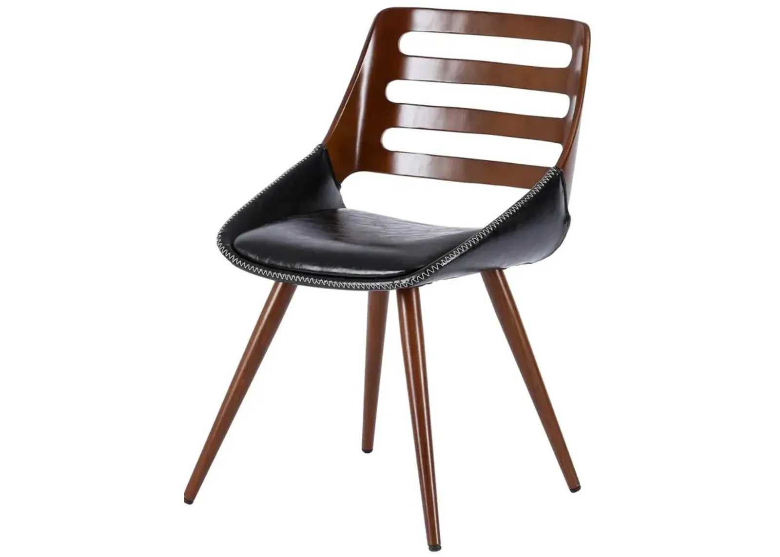 New Pacific Direct Shelton PU Leather Bamboo Chair