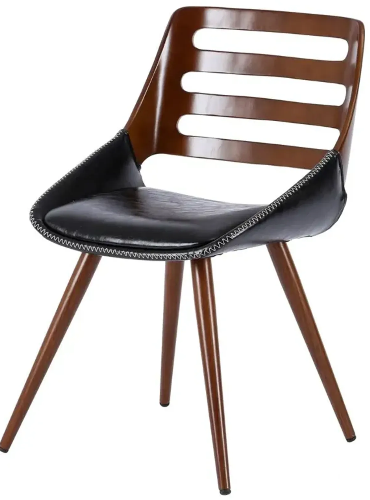 New Pacific Direct Shelton PU Leather Bamboo Chair