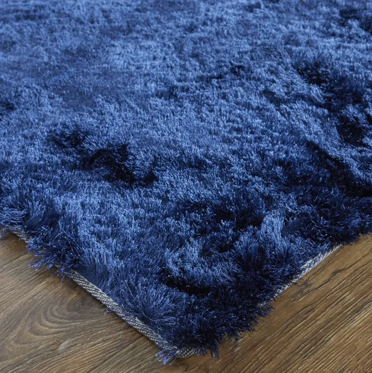 Indochine 4550F Blue/Black 8' x 8' Round Rug