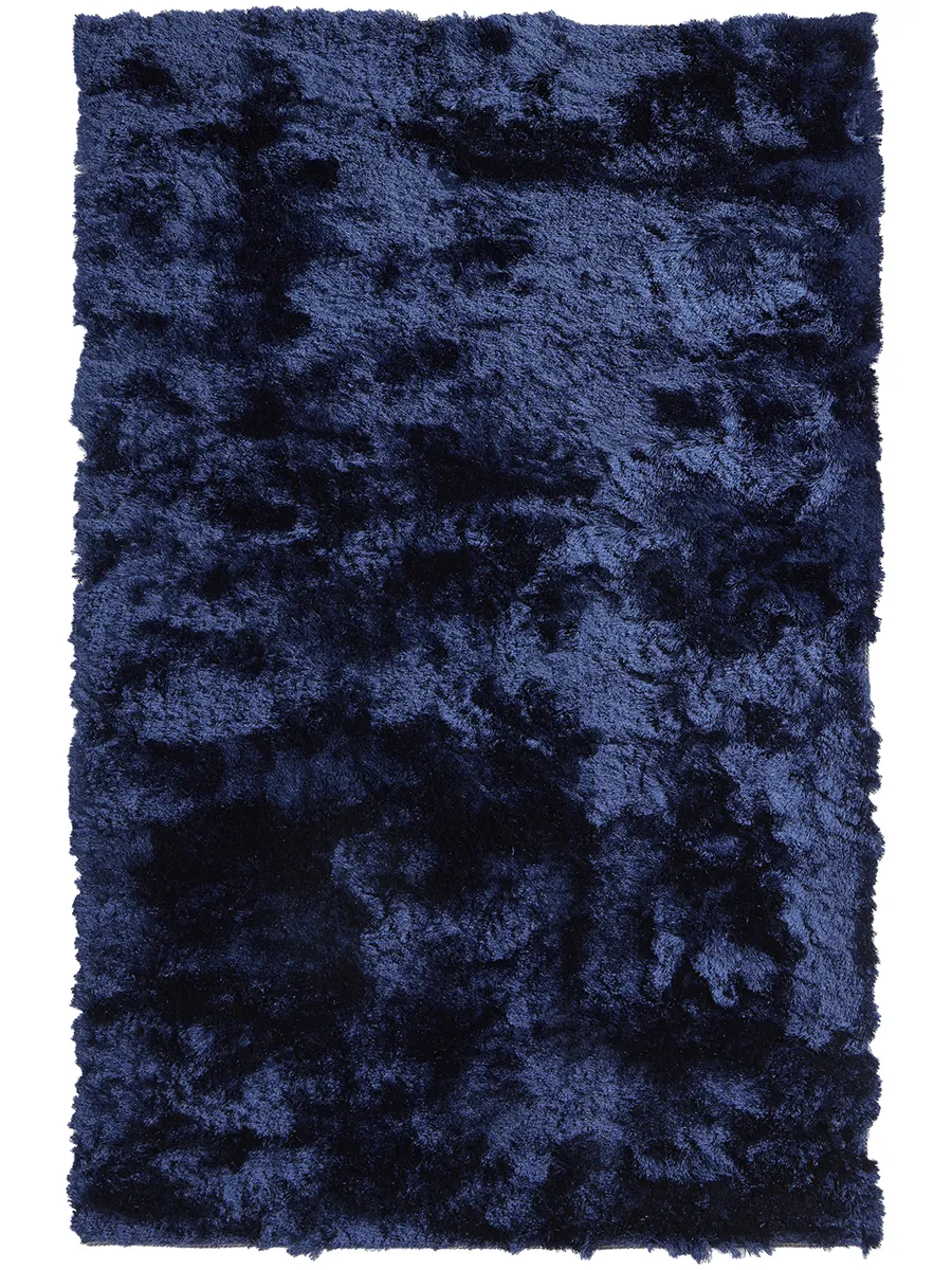 Indochine 4550F Blue/Black 8' x 8' Round Rug