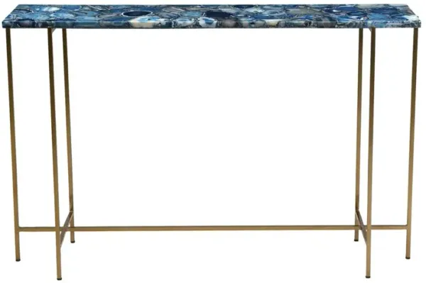 Moe's Home Collection Blue Agate Console Table