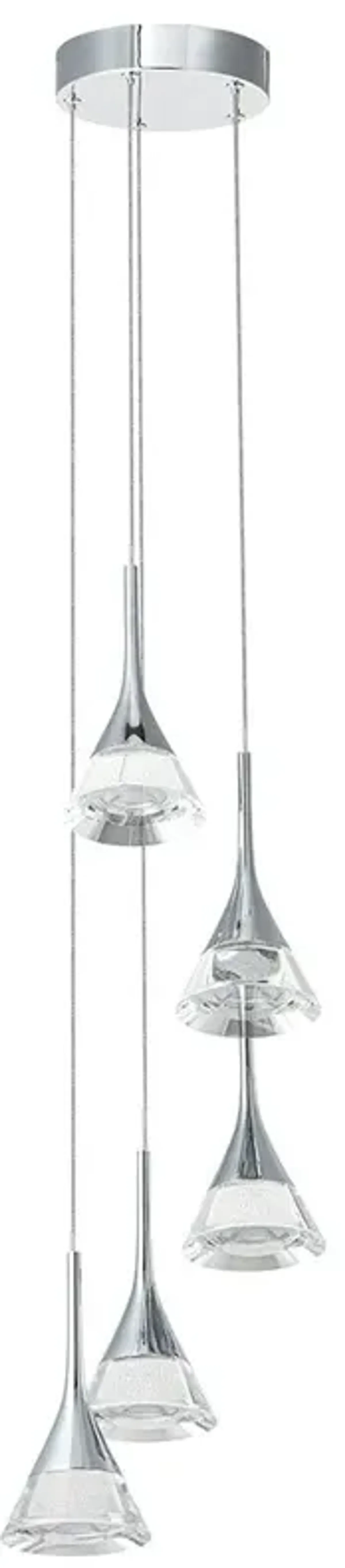 VONN Lighting 5-Light Pendant Lighting Height Adjustable Integrated LED Chandelier