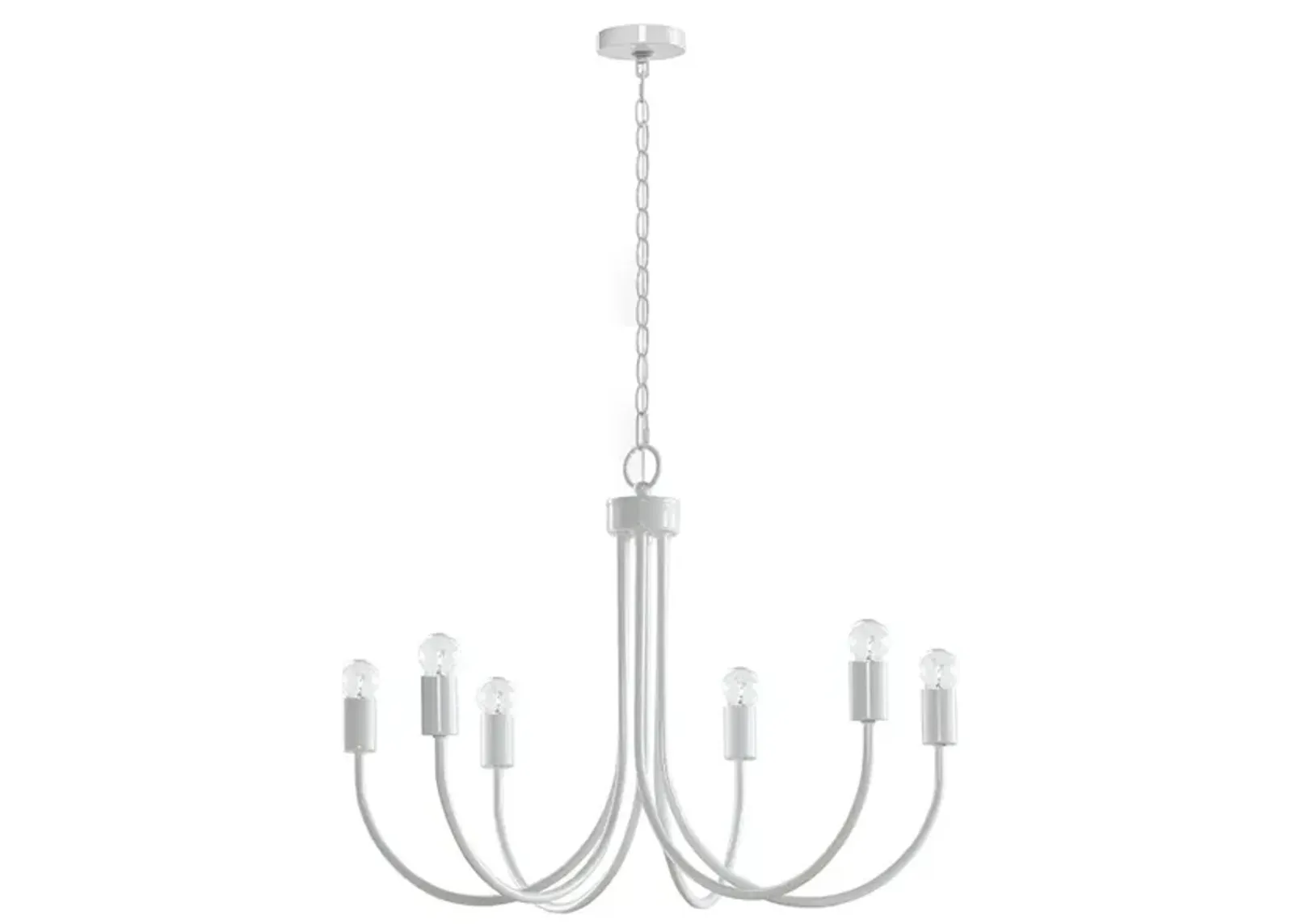 Gracie Mills Aiello Modern 6-Light Metal Chandelier