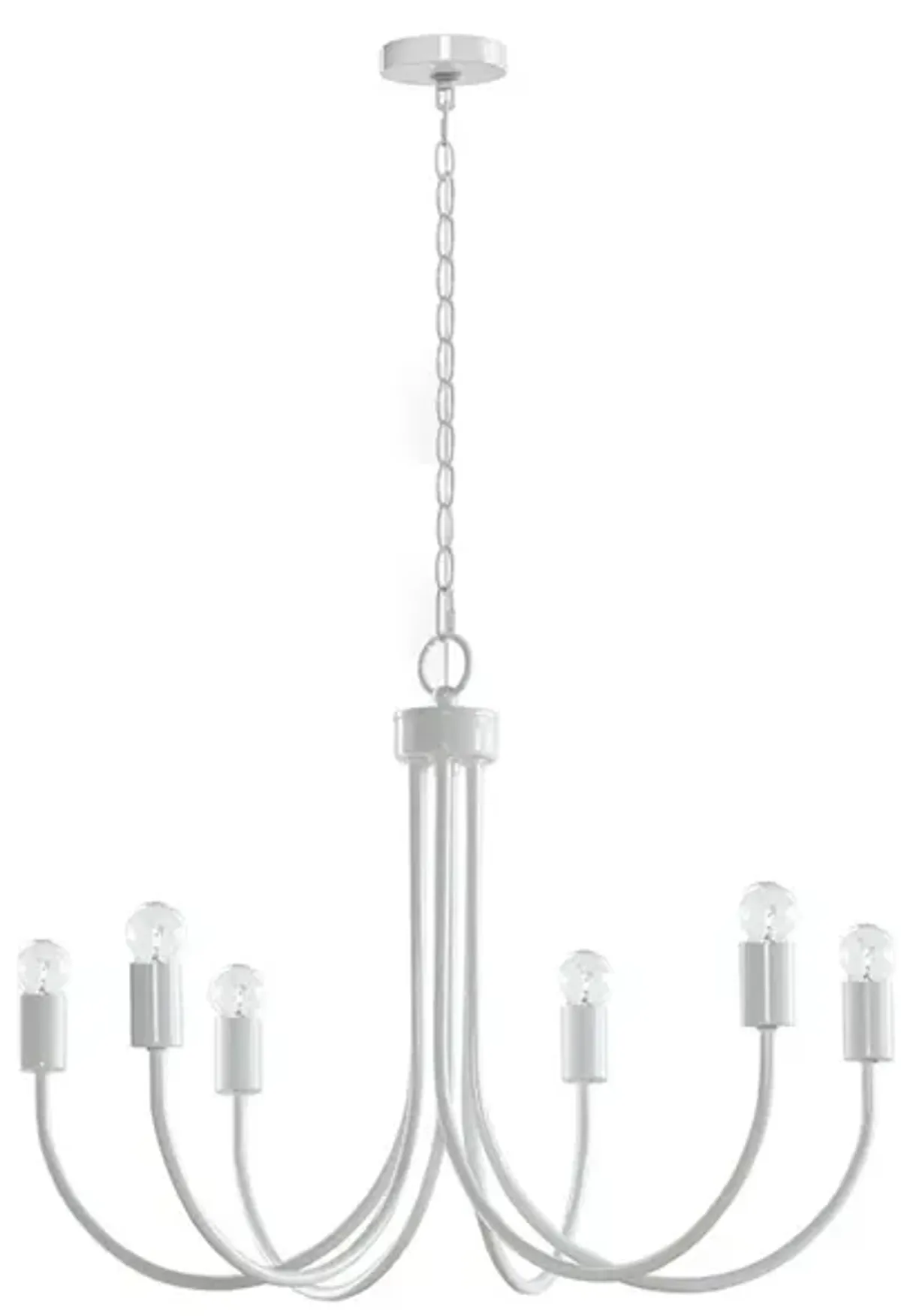 Gracie Mills Aiello Modern 6-Light Metal Chandelier