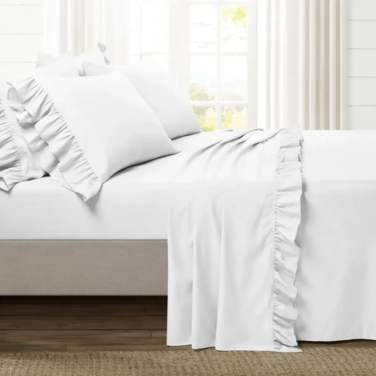 Reyna Ruffle Sheet Set 6Pc