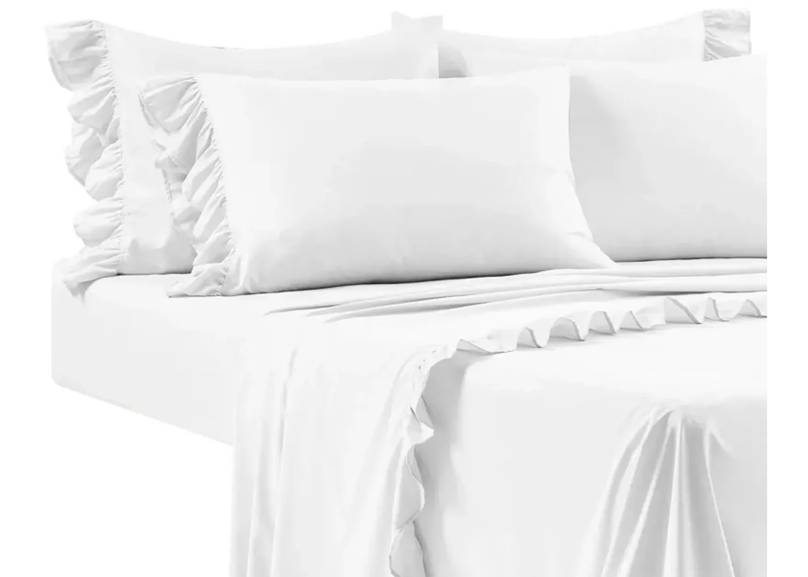 Reyna Ruffle Sheet Set 6Pc