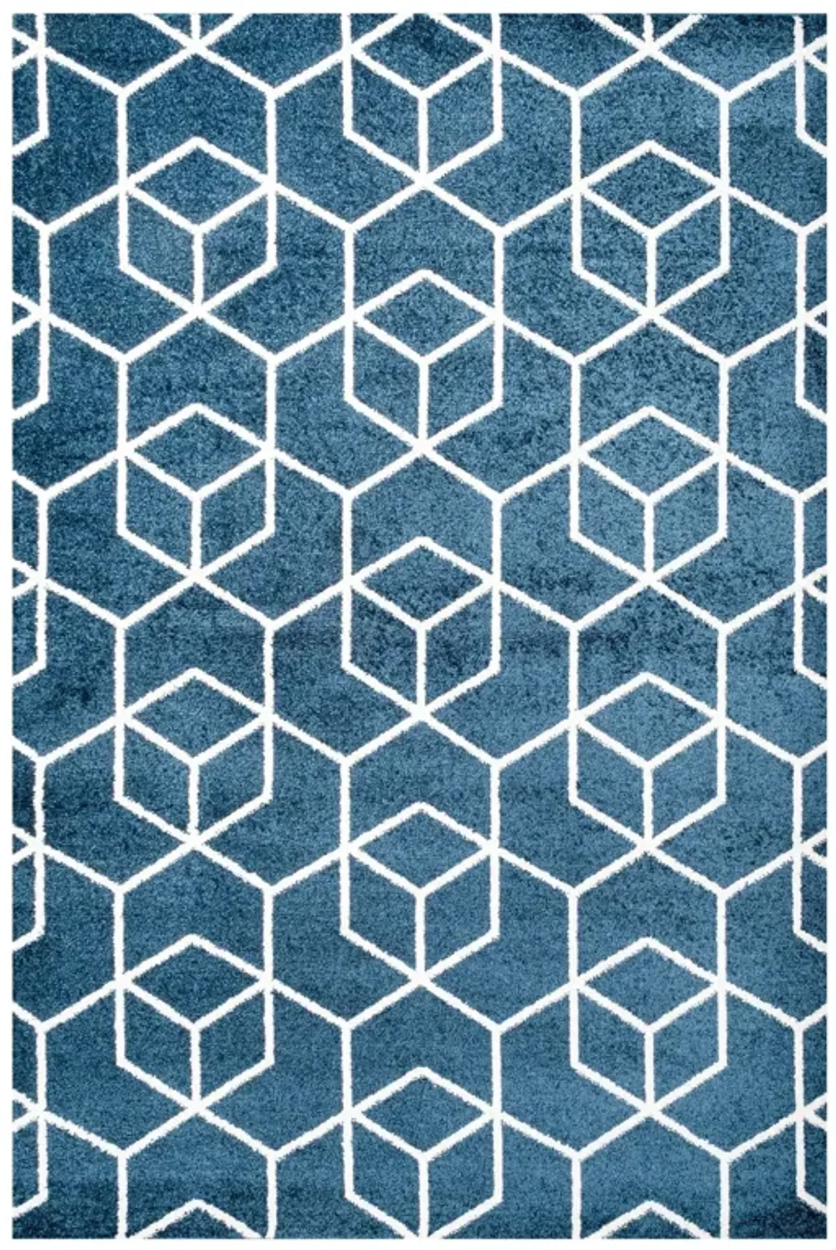 Tumbling Blocks Modern Geometric Area Rug