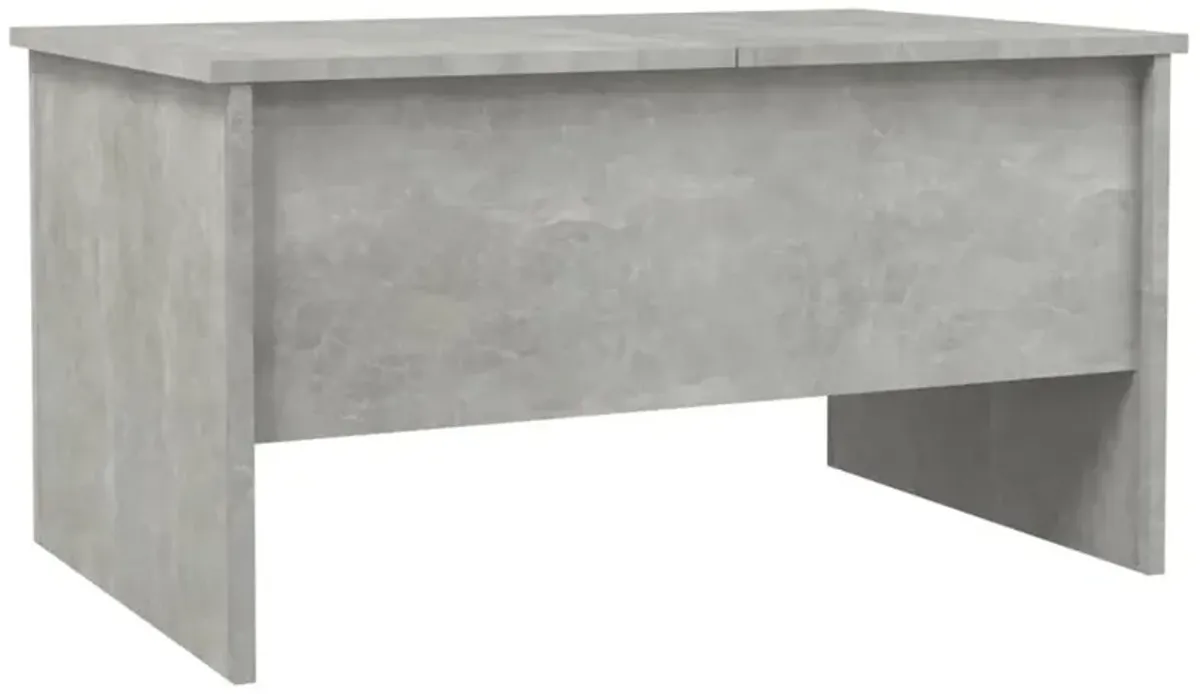 Coffee Table Concrete Gray 31.5"x19.7"x16.7" Engineered Wood