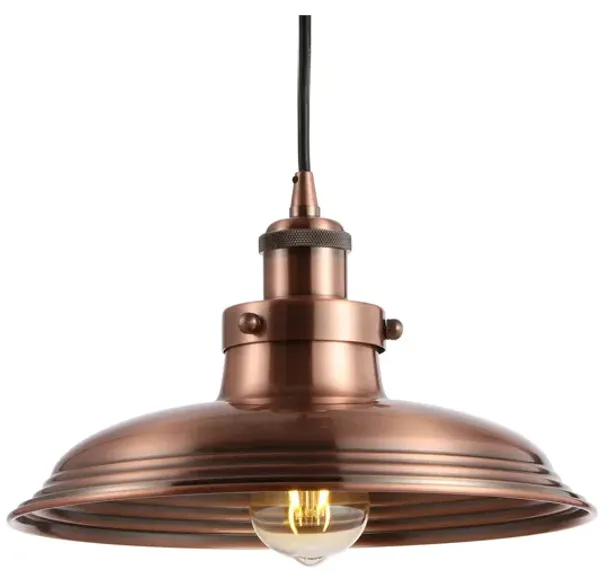 Bedford Adjustable Iron Industrial Rustic LED Pendant