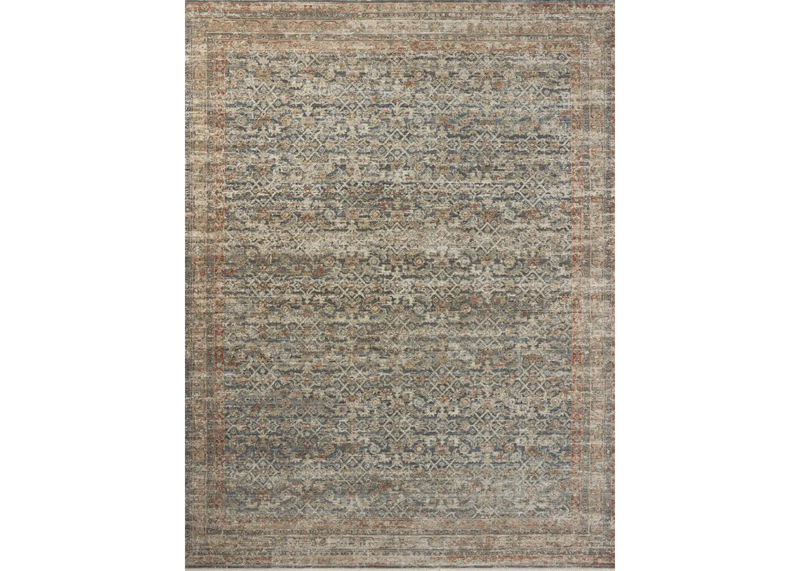 Heritage HER-12 Blue / Rust 2''0" x 3''0" Rug by Patent Pending