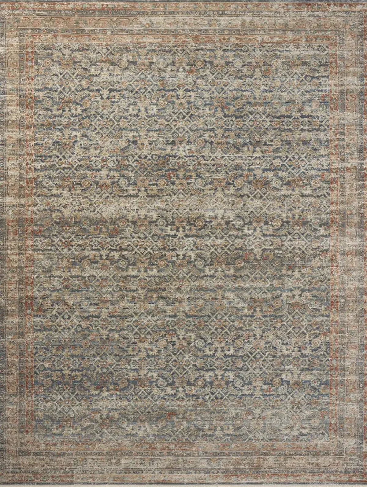 Heritage HER-12 Blue / Rust 2''0" x 3''0" Rug by Patent Pending