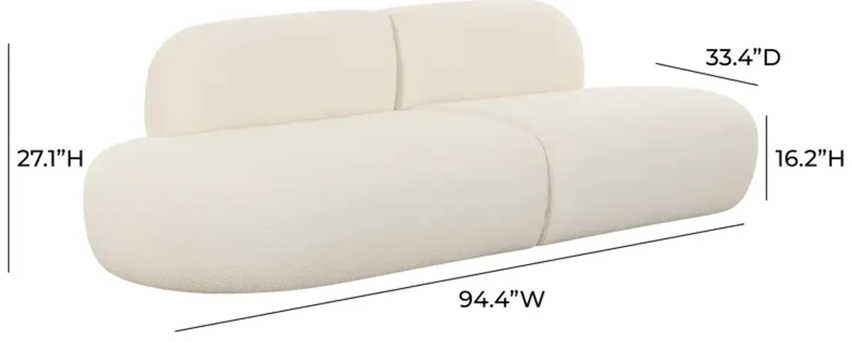 Broohah Beige Linen Sofa