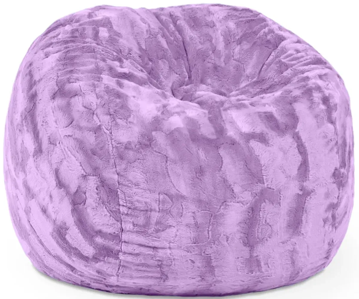 Jaxx Saxx 3 Foot Bean Bag Chair - Faux Fur - Fun Colors