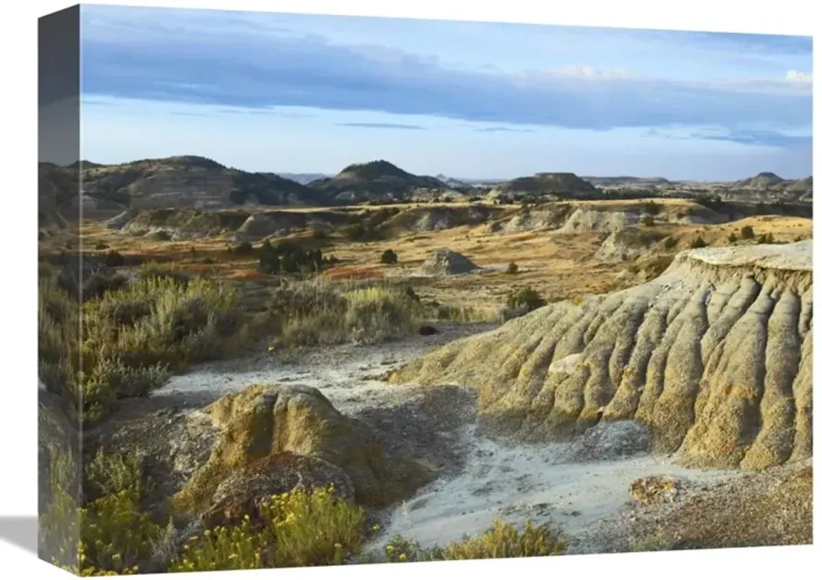 Badlands, South Unit, Theodore Roosevelt National Park, North Dakota-Canvas Art-16x12