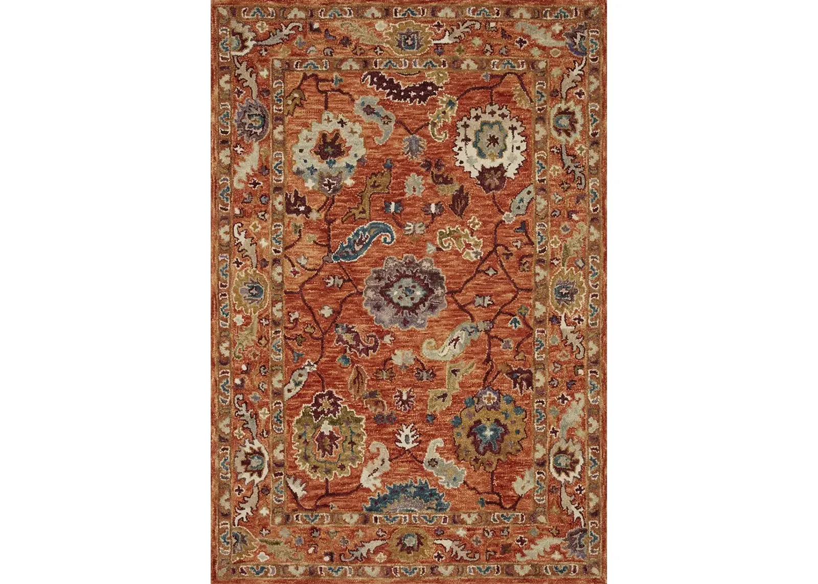 Padma Orange/Multi 9'3" x 13' Rug