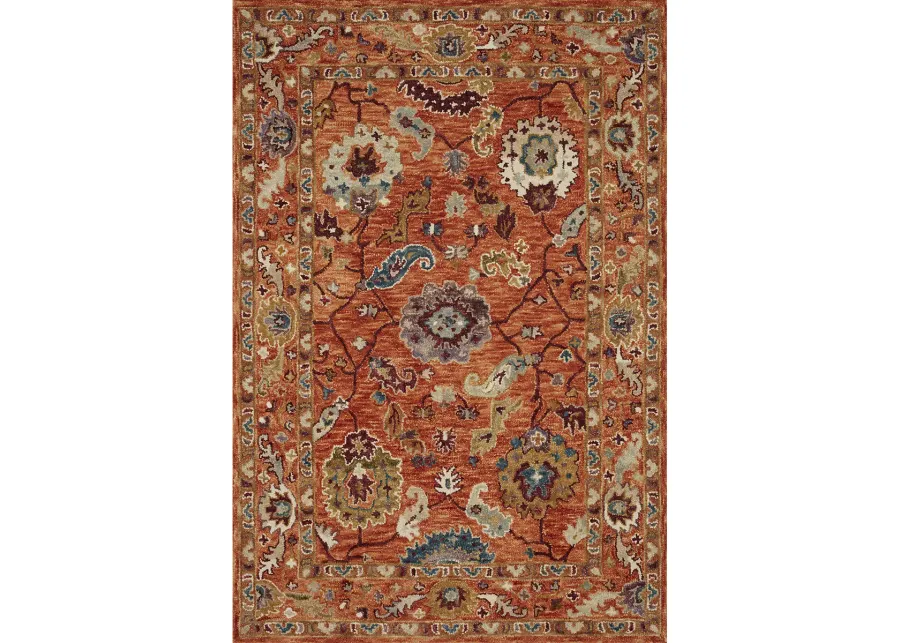 Padma Orange/Multi 9'3" x 13' Rug