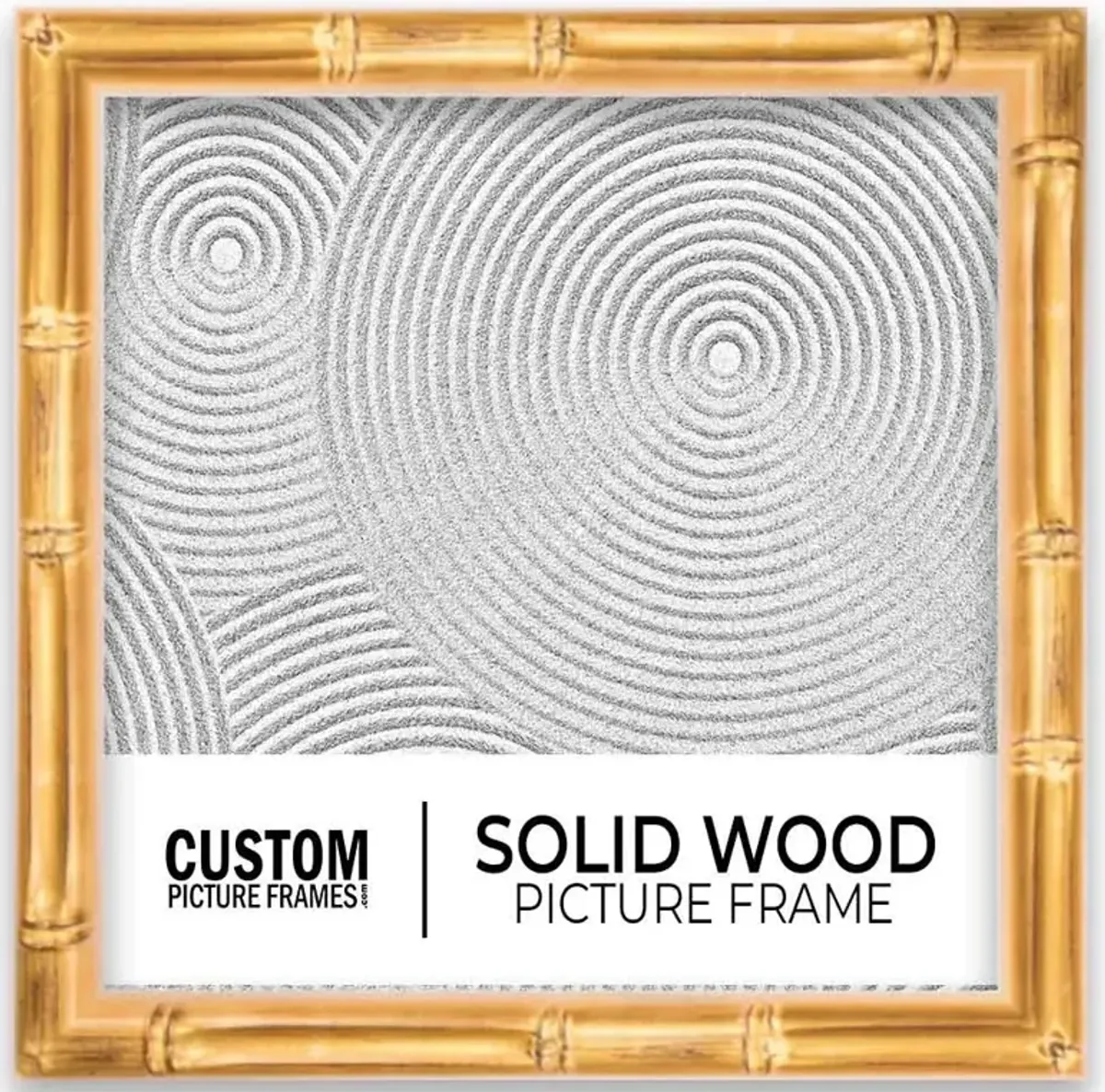 Gold Bamboo Square Picture Frame