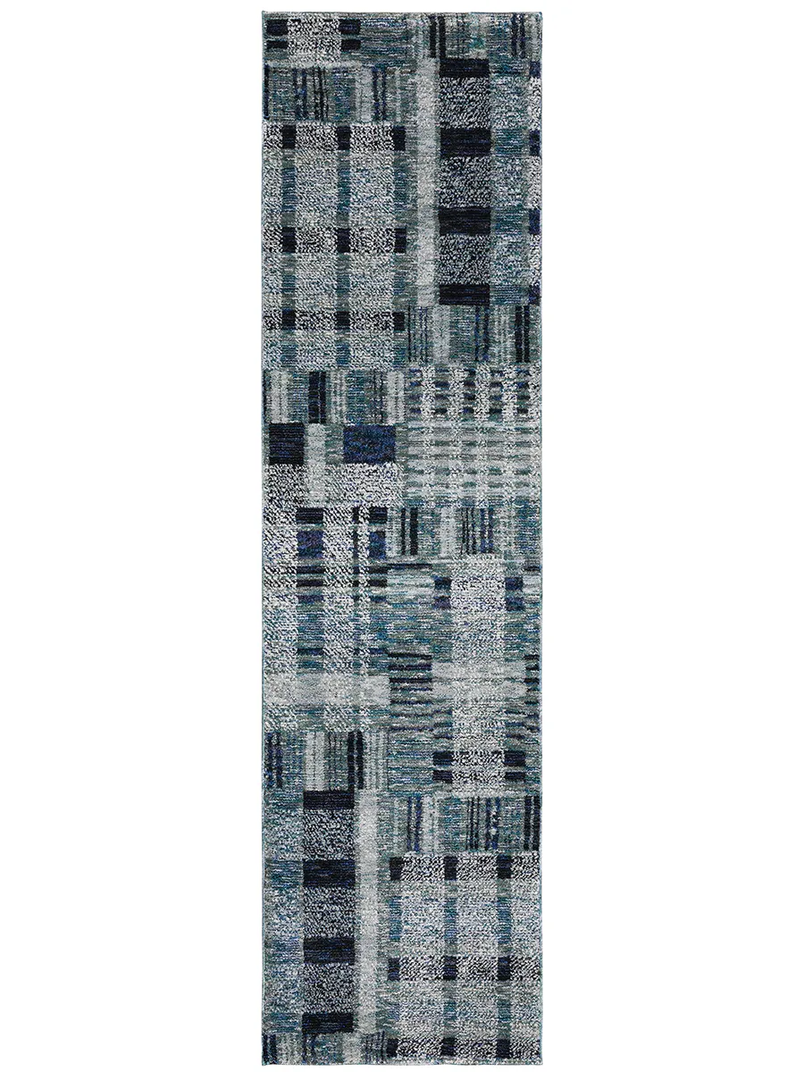 Atlas 2'3" x 8' Blue Rug