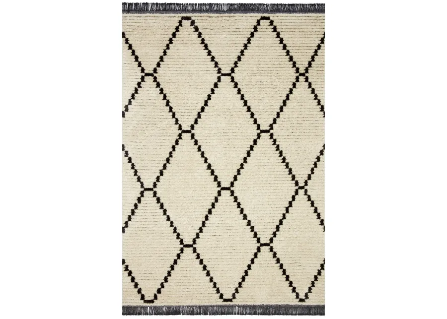 Alice ALI04 Cream/Charcoal 3'8" x 5'8" Rug