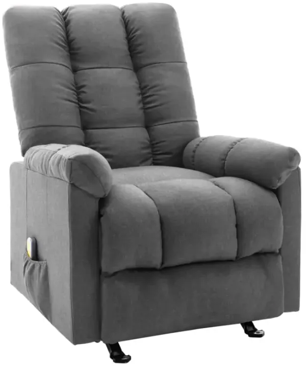 Recliner Light Gray Fabric