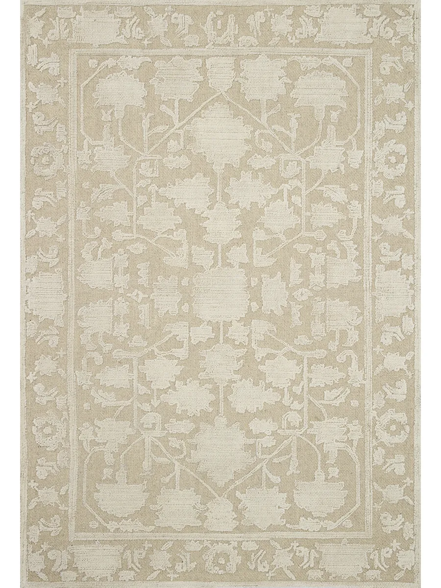 Gloria Natural/Ivory 9'3" x 13' Rug