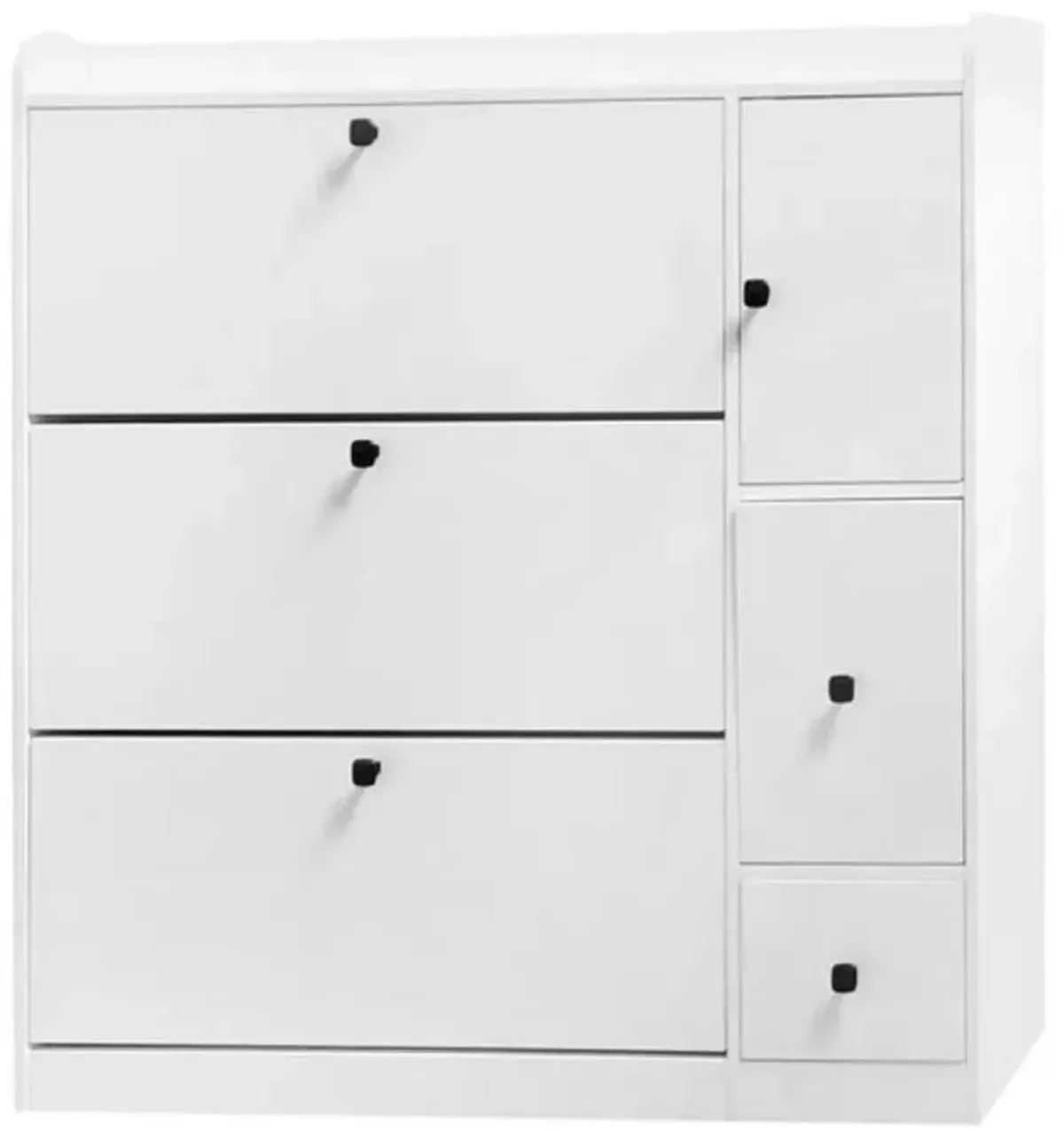 Versatile Shoe Cabinet with 3 Flip Drawers Space-Saving Storage Solution for Entryway or Bedroom