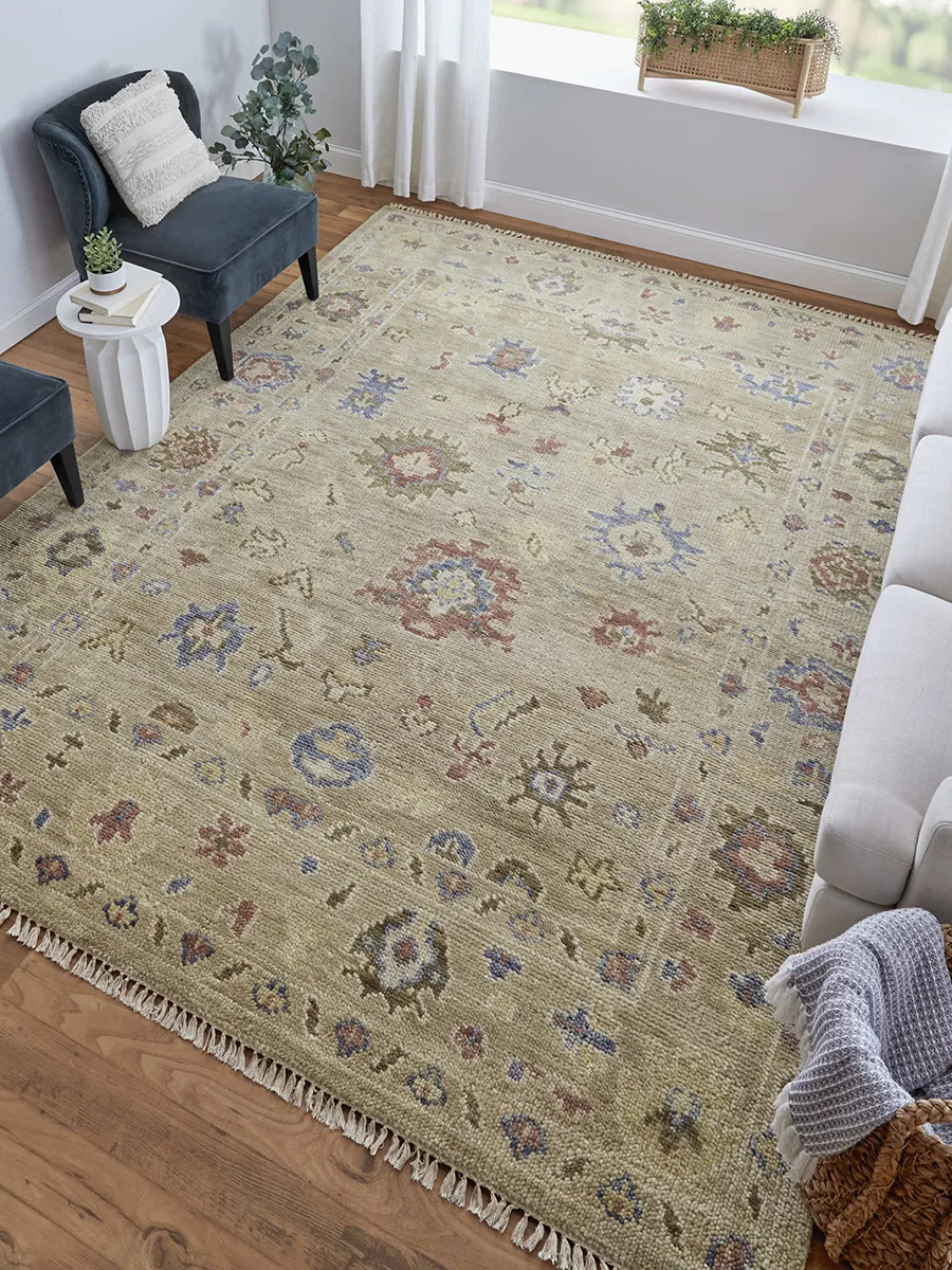 Fillmore 69CJF 5' x 8' Brown/Tan/Blue Rug