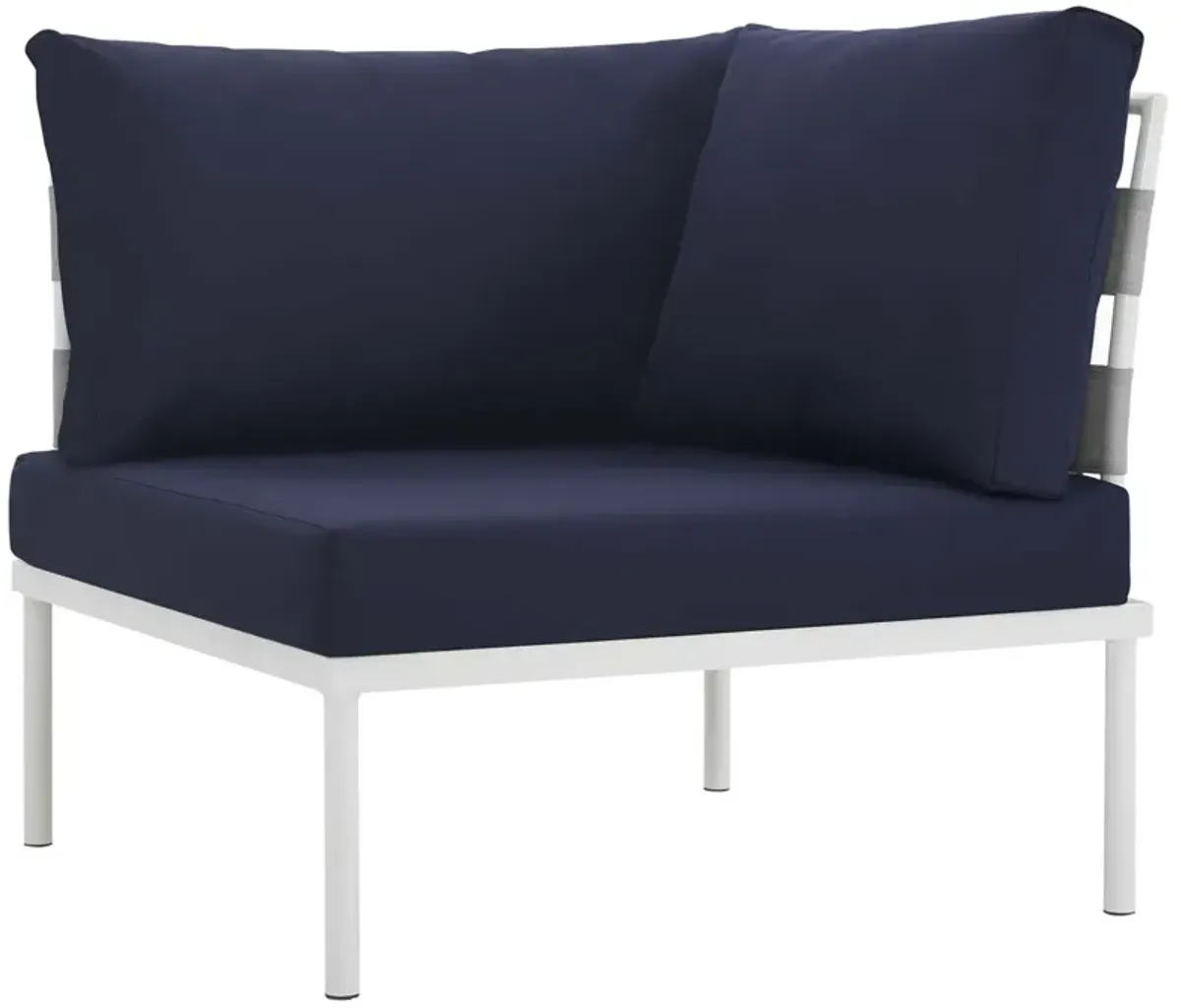 Harmony Outdoor Patio Sectional Sofa Furniture Set - All-Weather Waterproof, Machine Washable Cushions, Silk Polyester Weave, Tempered Glass Tables.
