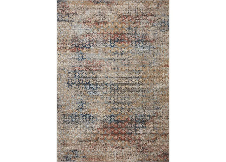 Bianca BIA09 Ocean/Spice 3'4" x 5'7" Rug