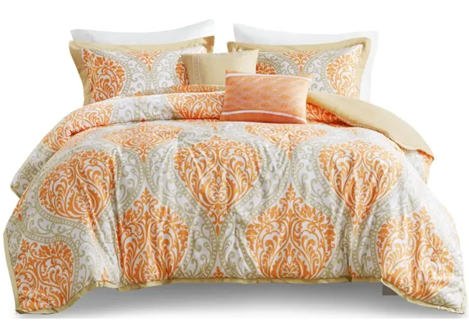 Gracie Mills Nichole Chic Damask Print Comforter Set