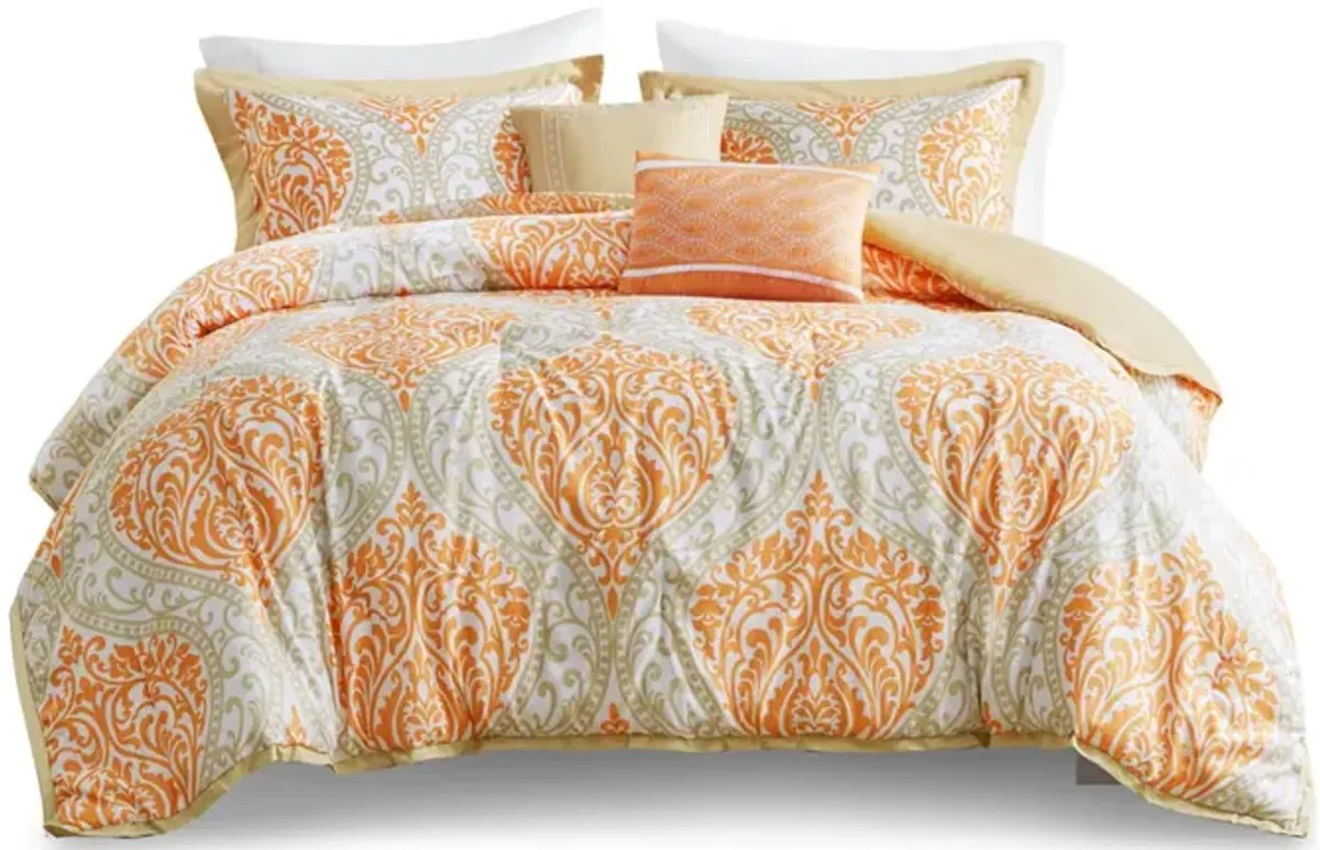 Gracie Mills Nichole Chic Damask Print Comforter Set